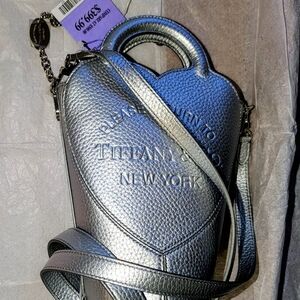 Tiffany & Co. Silver Heart Crossbody Bag